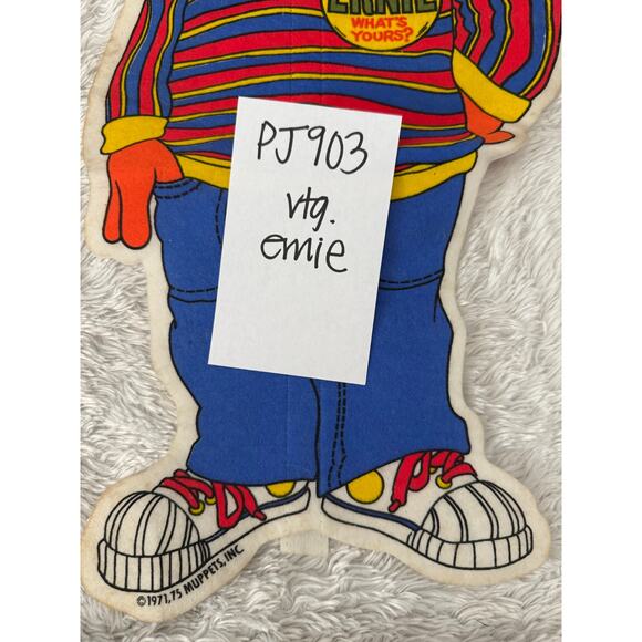 Vintage 1970s Sesame Street Ernie Pennant Flag "My Name is Ernie" - Picture 3 of 7